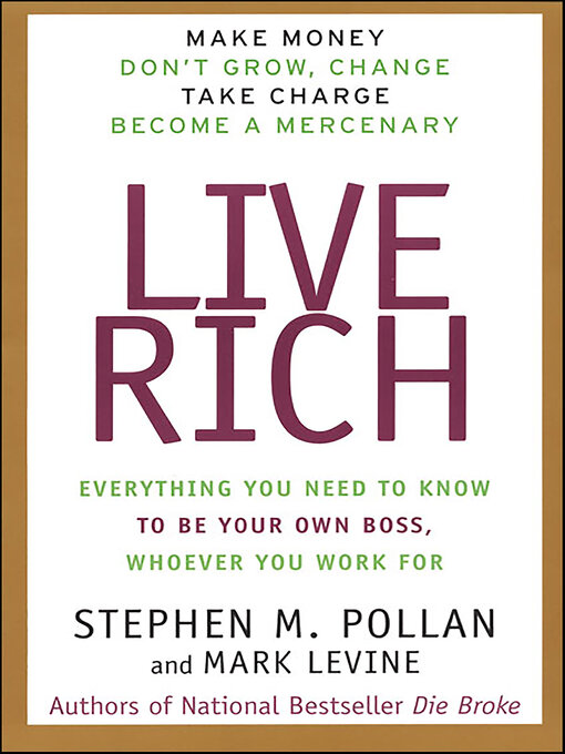 Title details for Live Rich by Stephen M. Pollan - Wait list